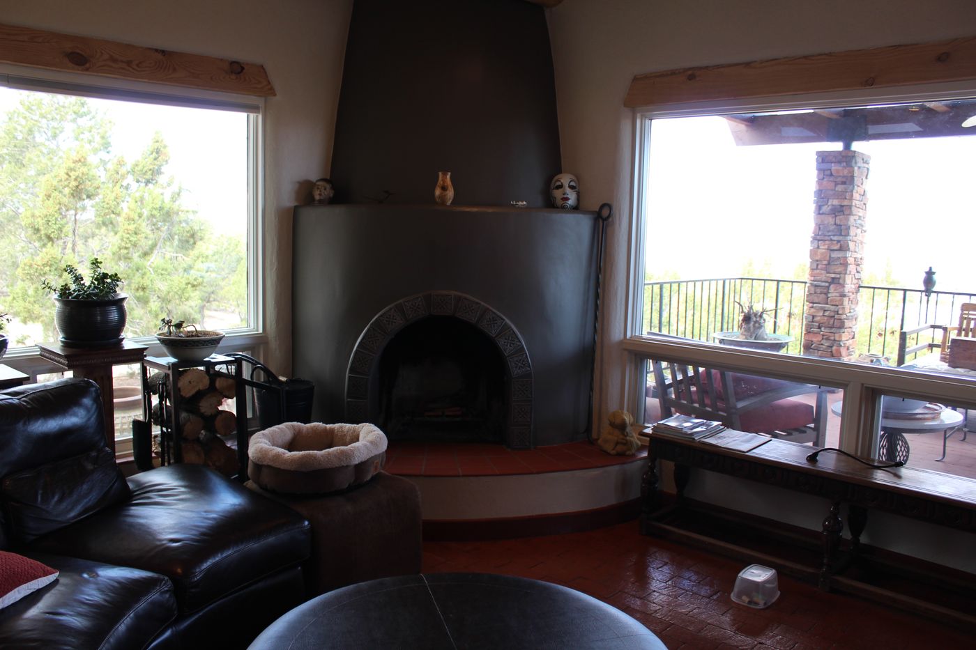 Kiva Fireplace Living Room